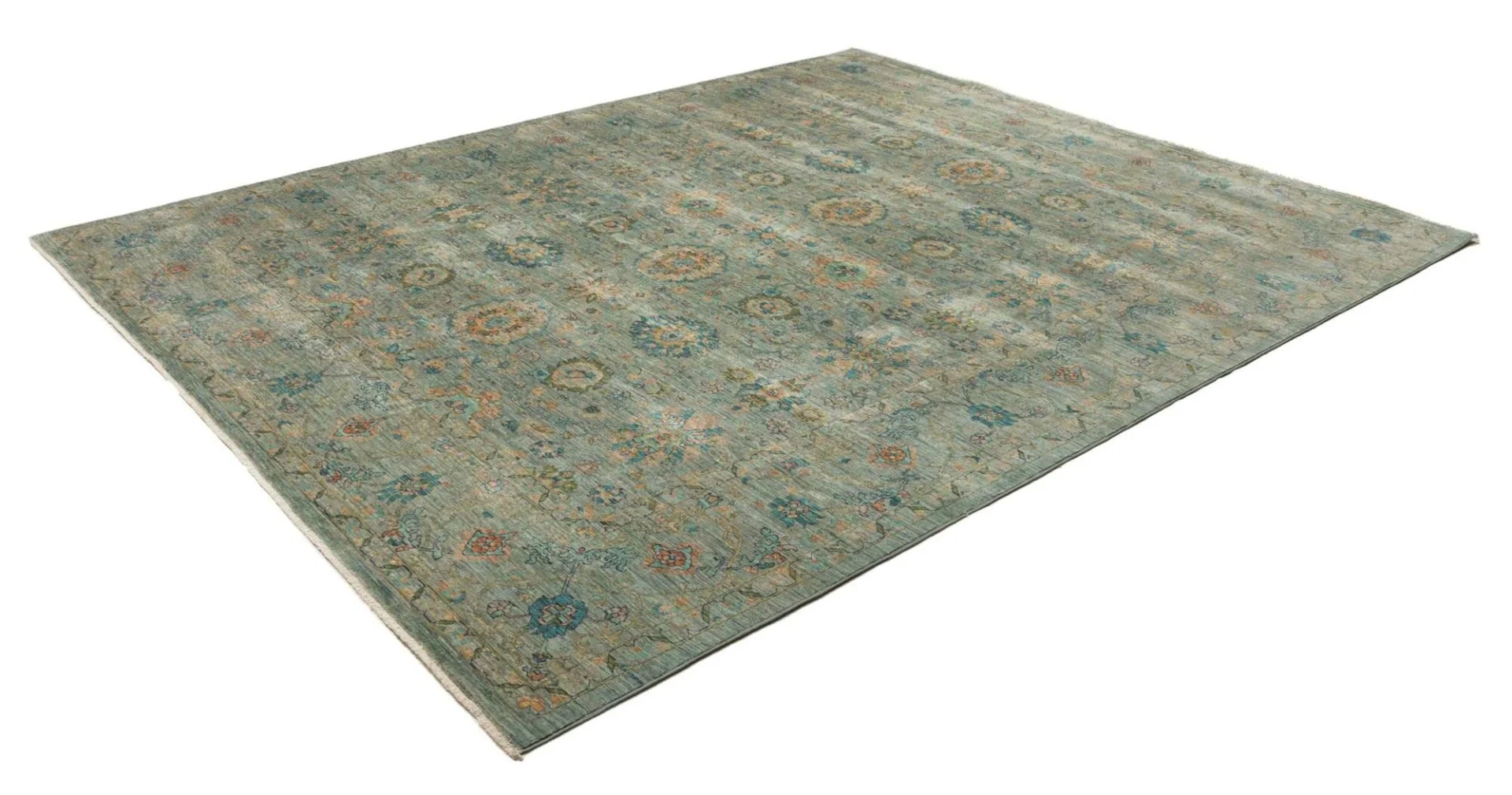 Alternative view of Hand-Knotted Samarkand Pakistani Rug, 248 × 299 cm, Wool