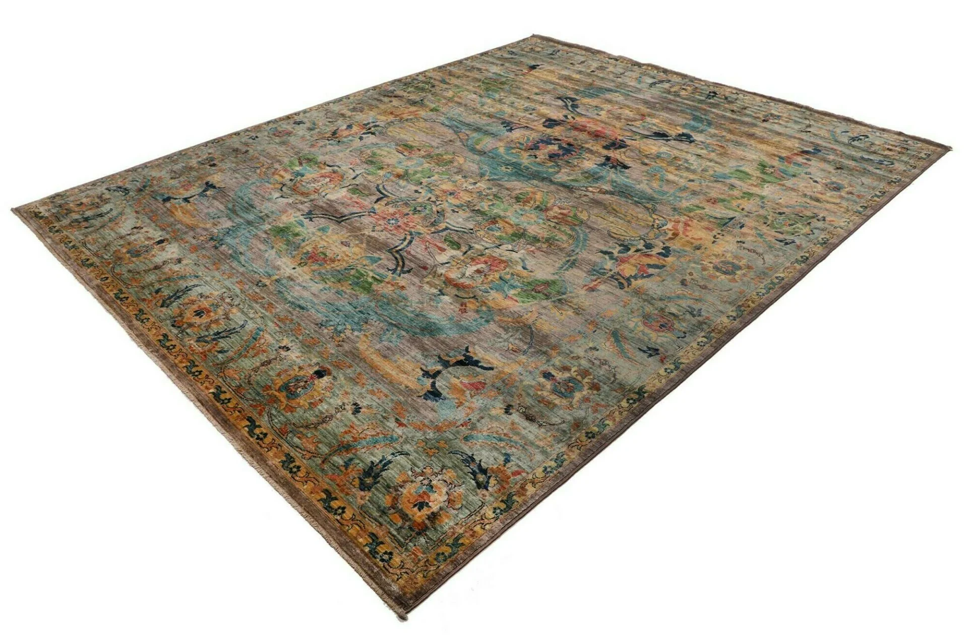 Alternative view of Samarkand Pakistani Rug 246 × 303 cm in Wool, hand-knotted