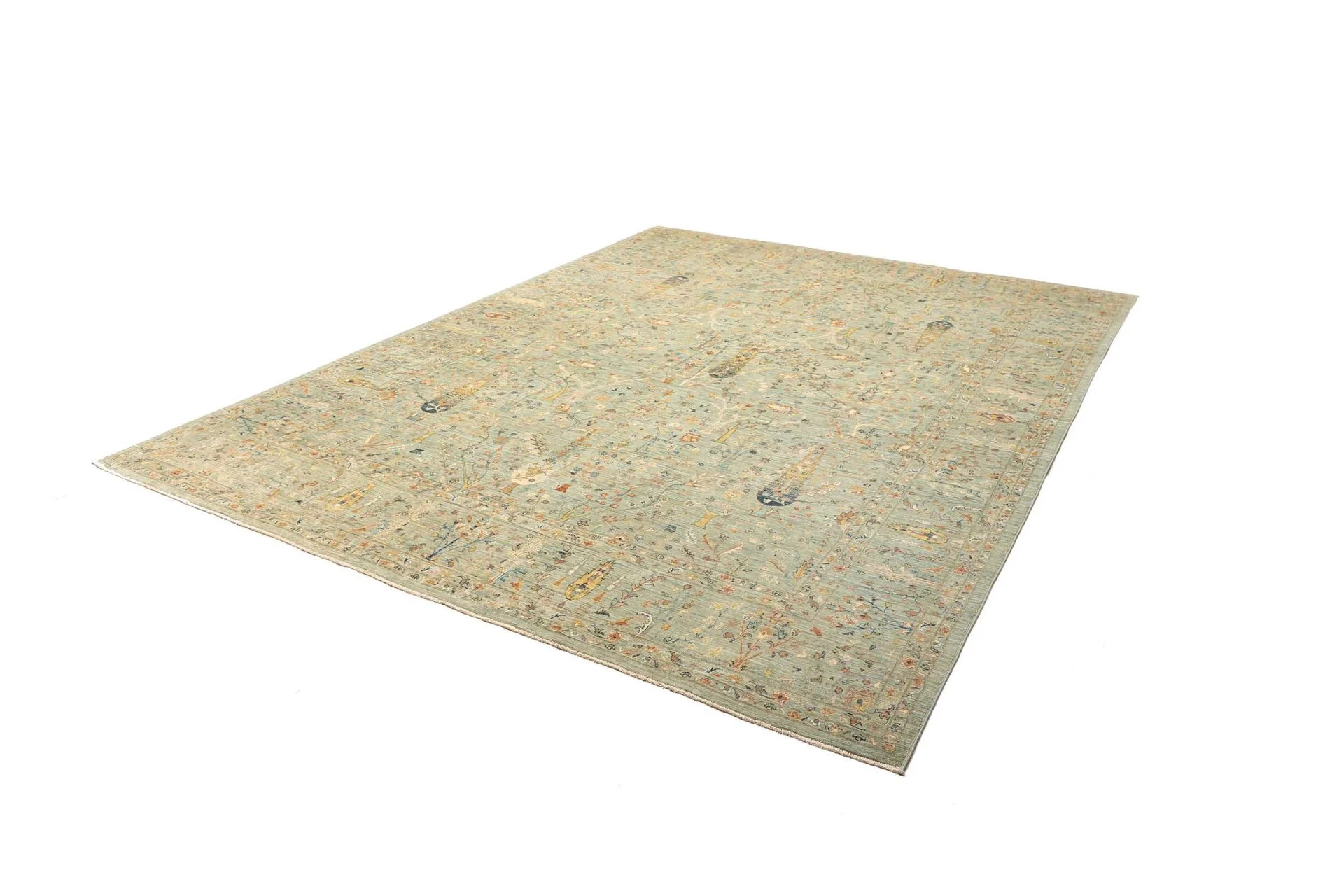 Alternative view of Wool Samarkand Pakistani Rug 244 × 303 cm, hand-knotted