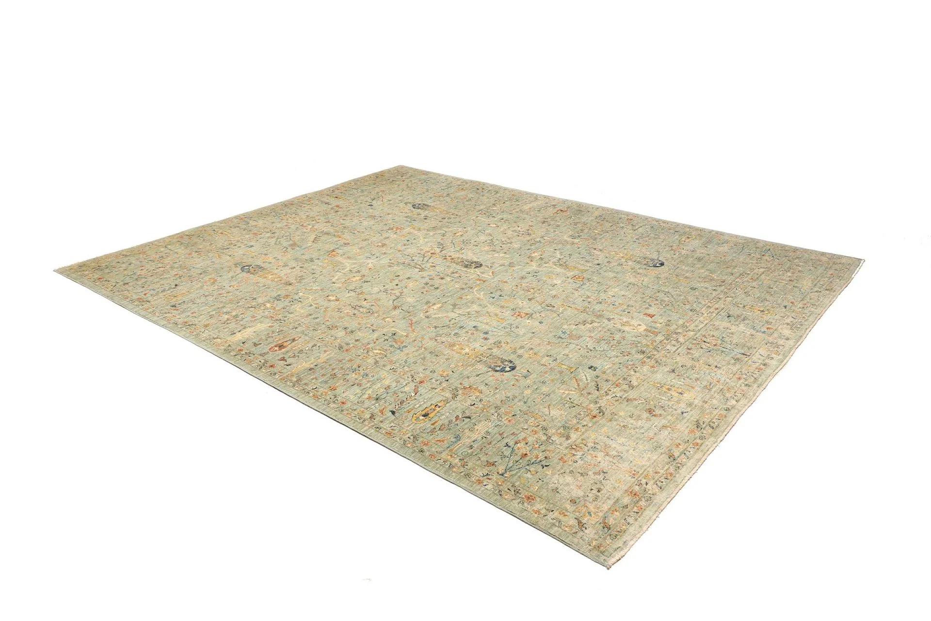 Wool Samarkand Pakistani Rug 244 × 303 cm, hand-knotted - Image 3