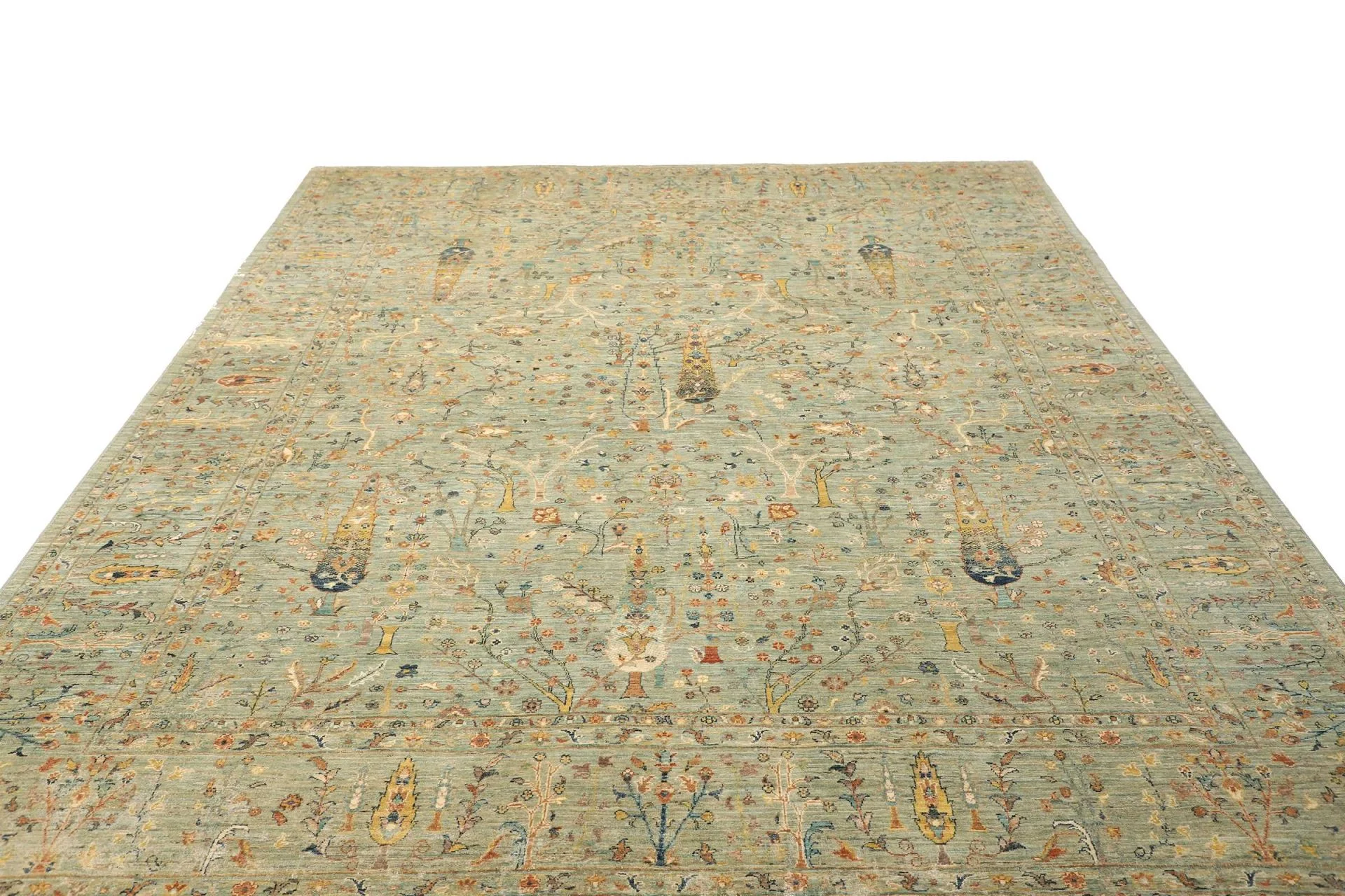 Wool Samarkand Pakistani Rug 244 × 303 cm, hand-knotted - Image 4