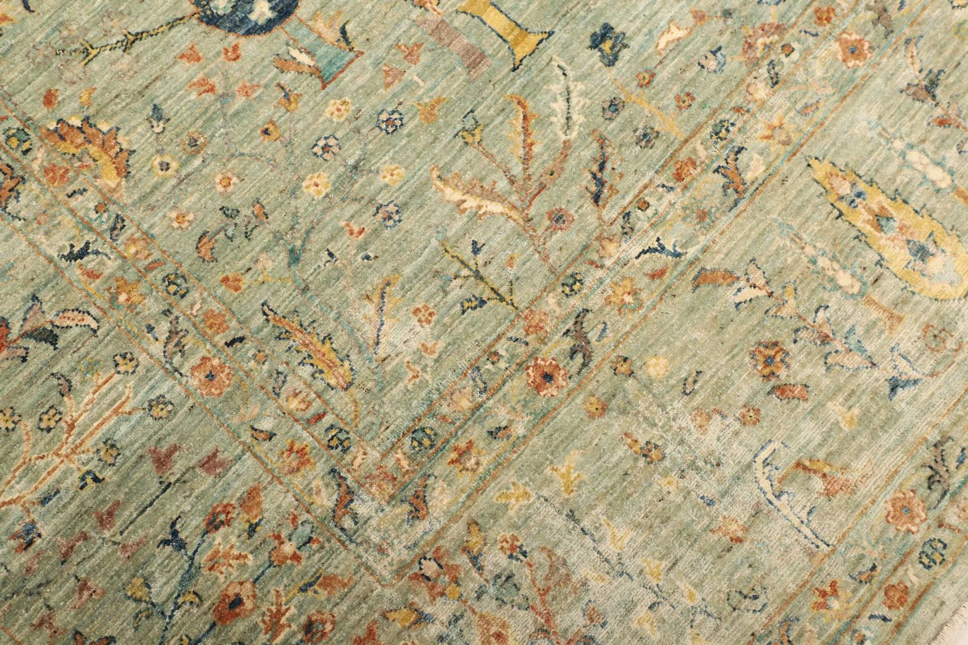 Wool Samarkand Pakistani Rug 244 × 303 cm, hand-knotted - Image 6