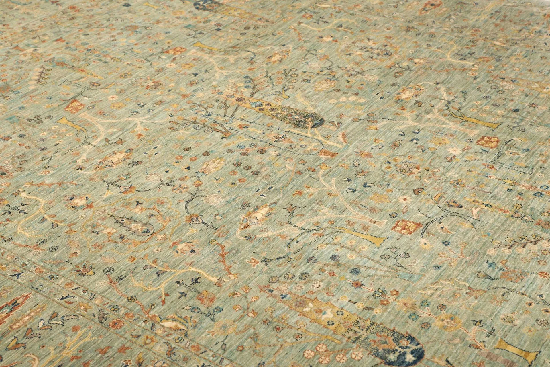 Wool Samarkand Pakistani Rug 244 × 303 cm, hand-knotted - Image 7