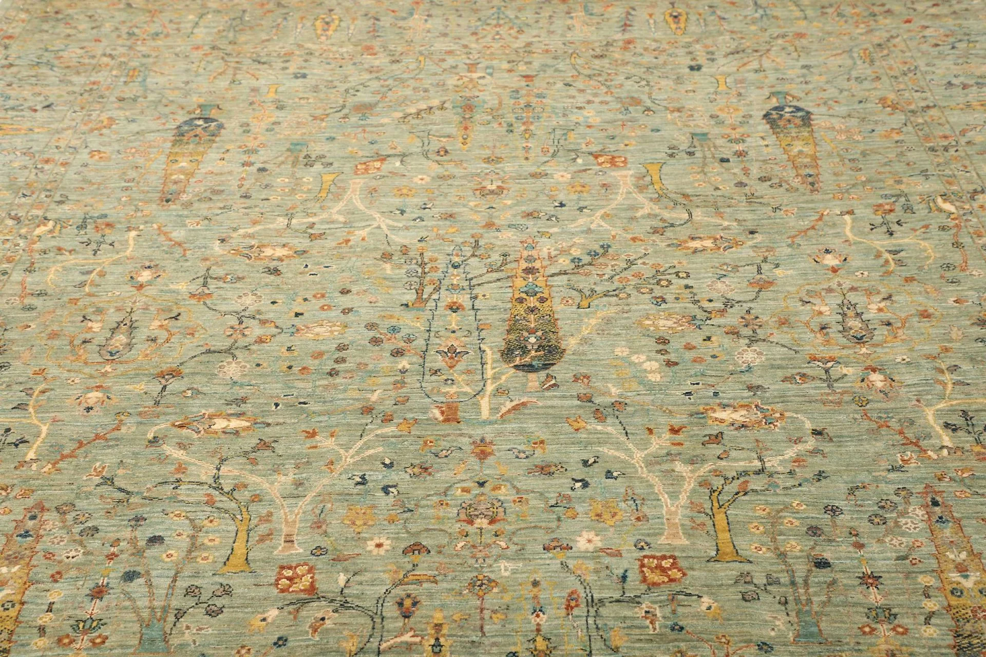Wool Samarkand Pakistani Rug 244 × 303 cm, hand-knotted - Image 8