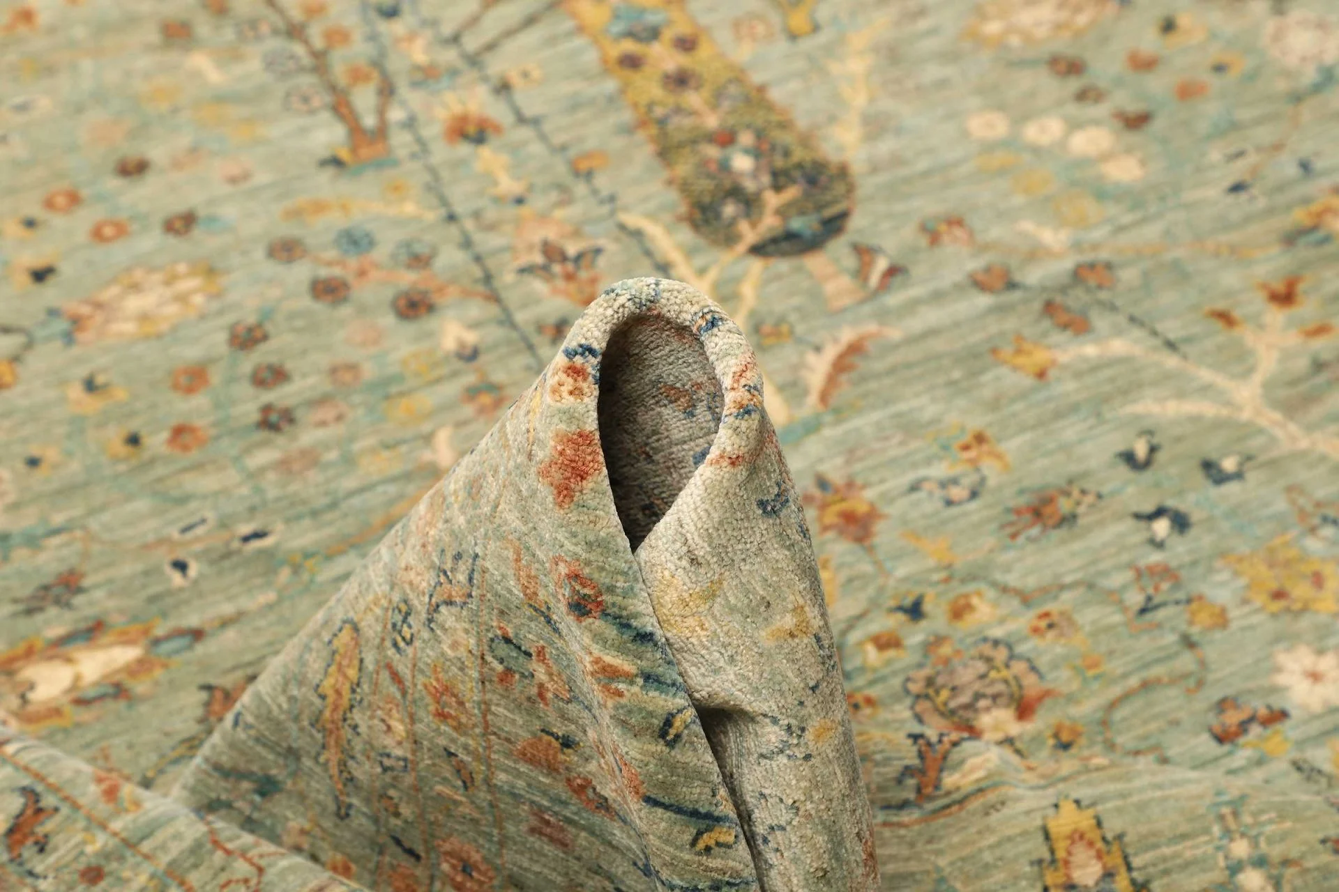 Wool Samarkand Pakistani Rug 244 × 303 cm, hand-knotted - Image 9