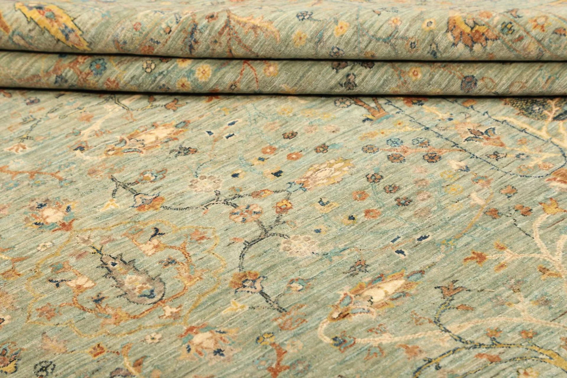 Wool Samarkand Pakistani Rug 244 × 303 cm, hand-knotted - Image 10
