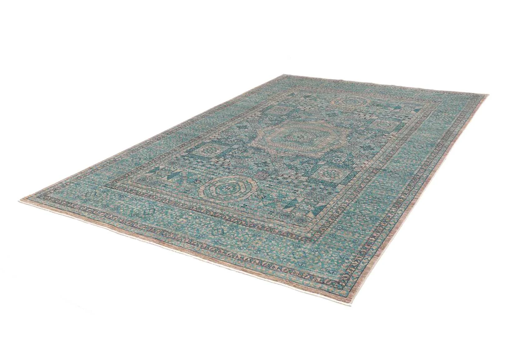 Alternative view of Mamluk Pakistani Rug 208 × 304 cm in Wool, hand-knotted