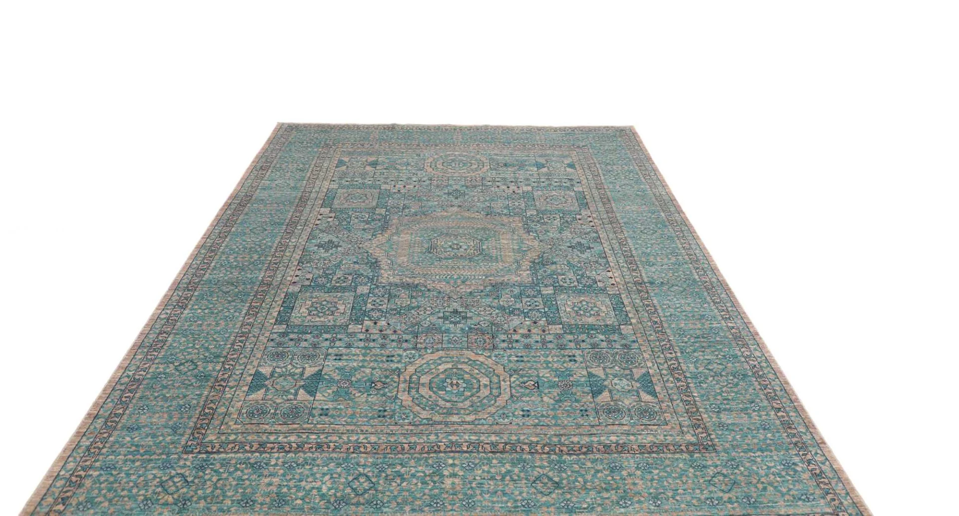 Mamluk Pakistani Rug 208 × 304 cm in Wool, hand-knotted - Image 4