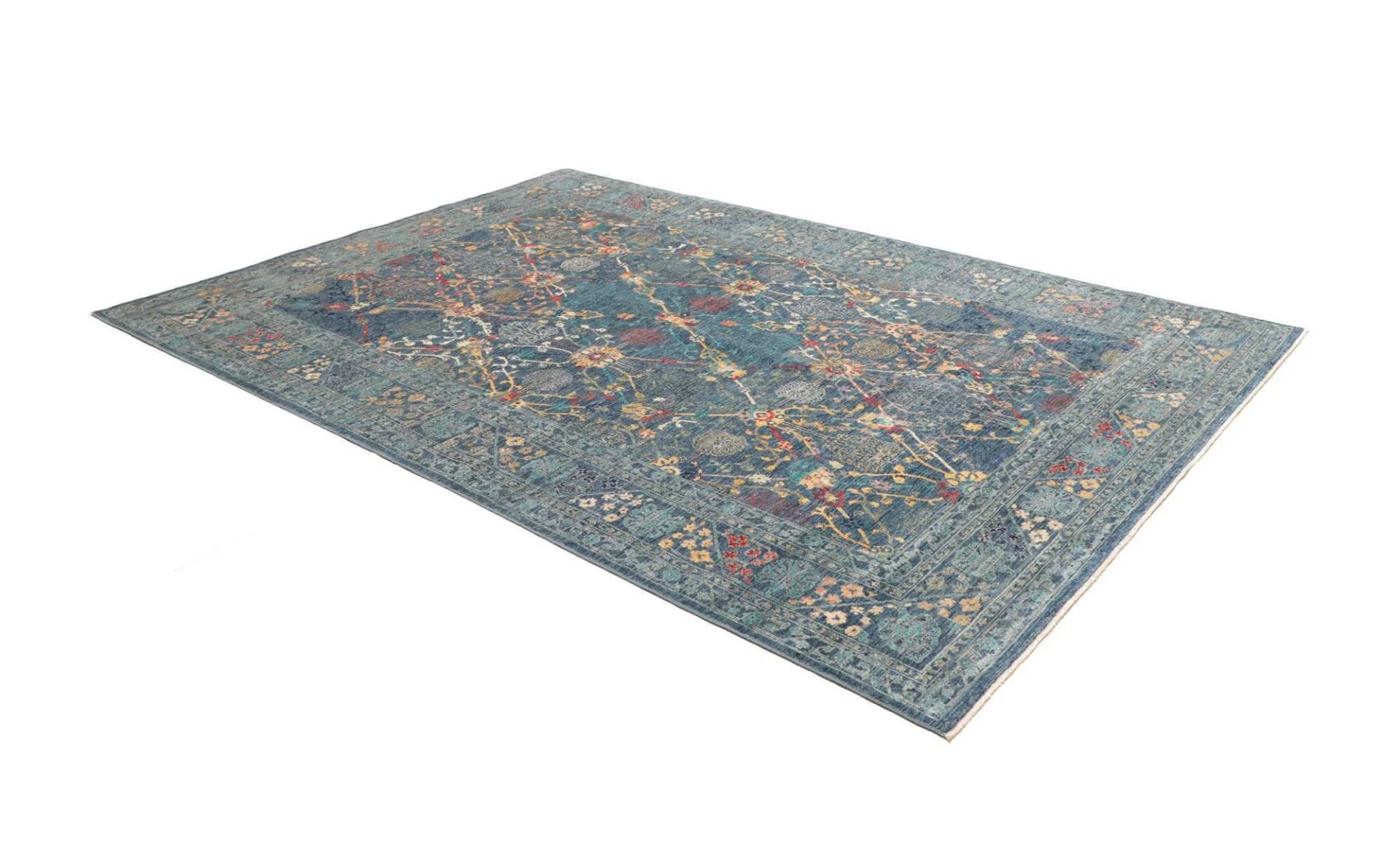 Wool Samarkand Pakistani Rug 203 × 296 cm, hand-knotted - Image 3