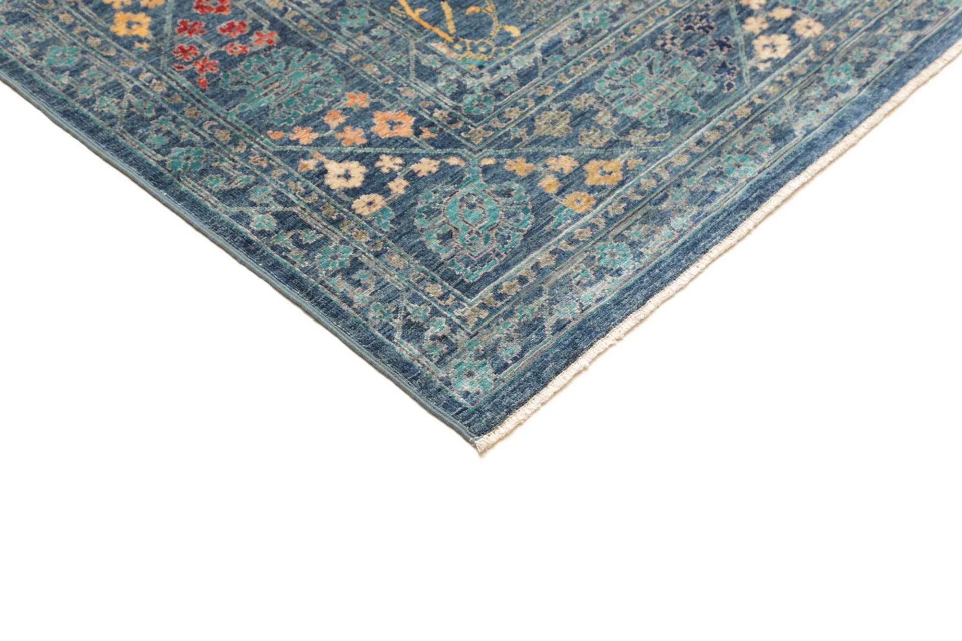 Wool Samarkand Pakistani Rug 203 × 296 cm, hand-knotted - Image 5