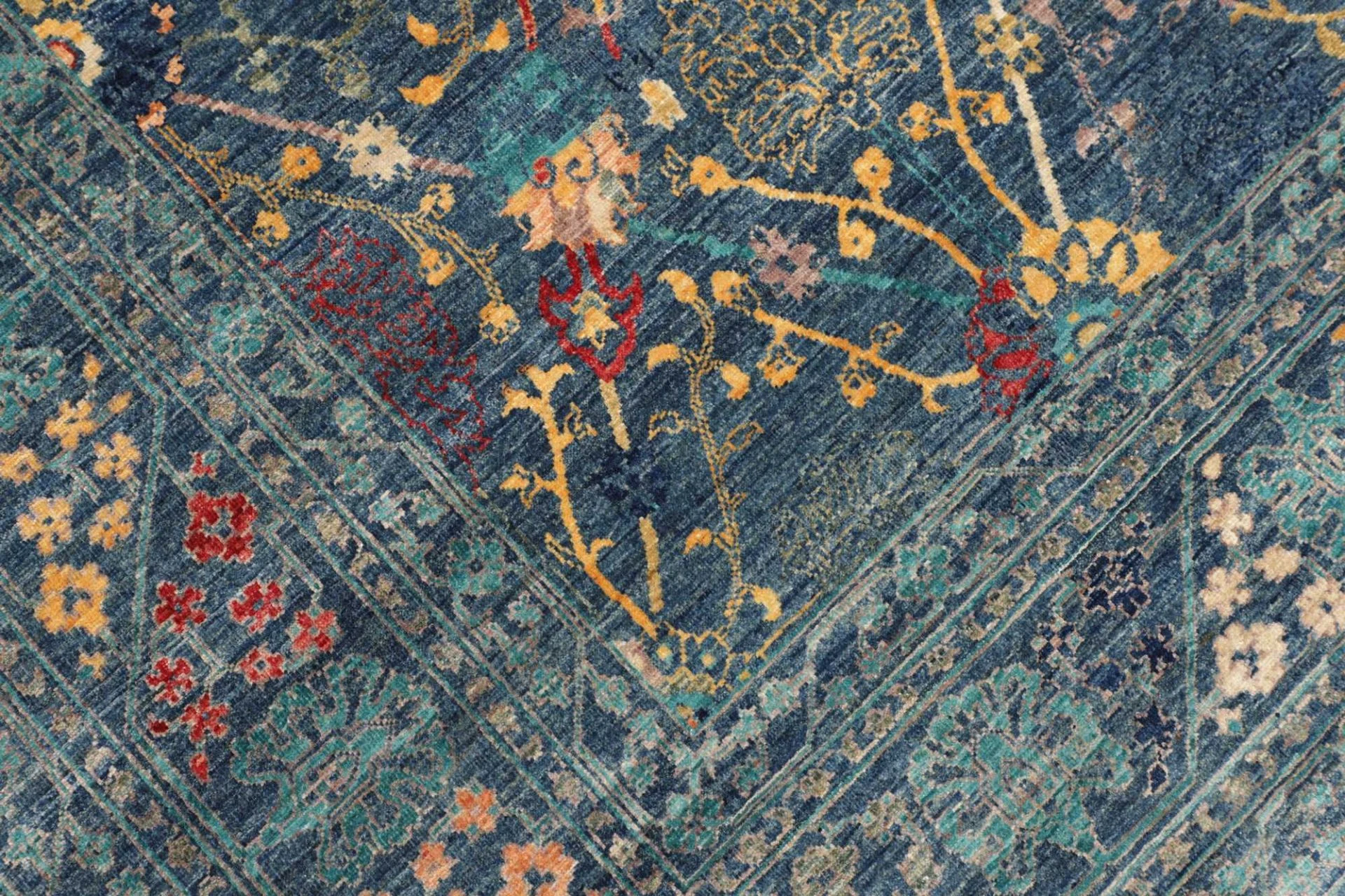 Wool Samarkand Pakistani Rug 203 × 296 cm, hand-knotted - Image 6