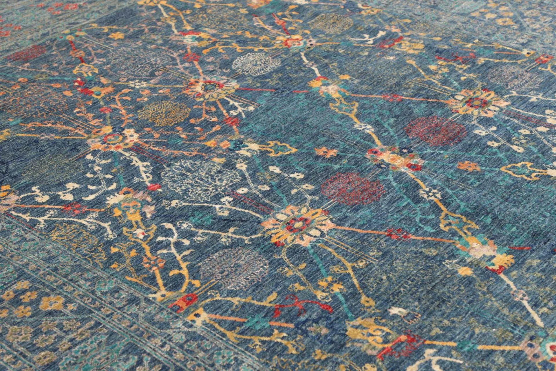 Wool Samarkand Pakistani Rug 203 × 296 cm, hand-knotted - Image 7