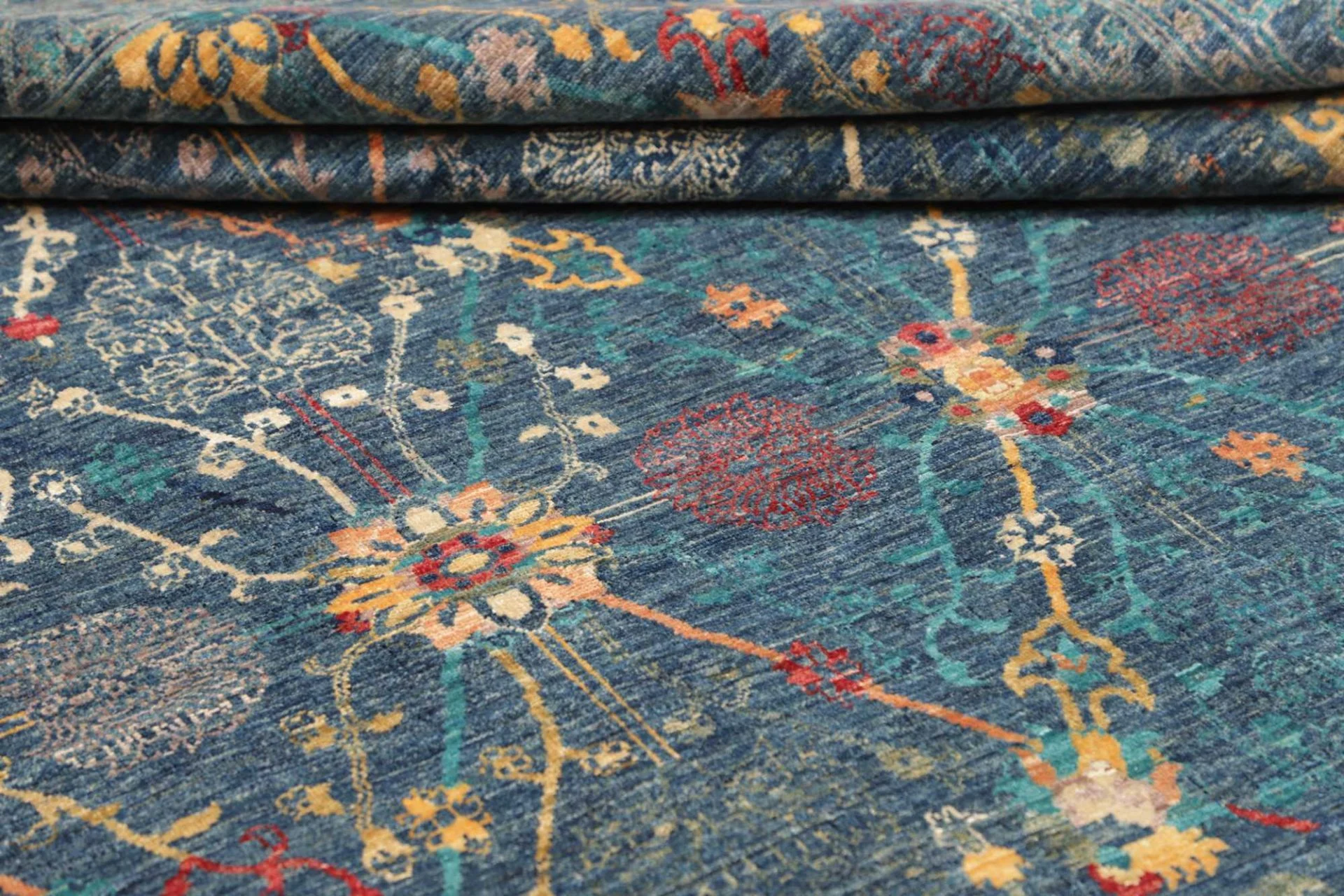 Wool Samarkand Pakistani Rug 203 × 296 cm, hand-knotted - Image 10