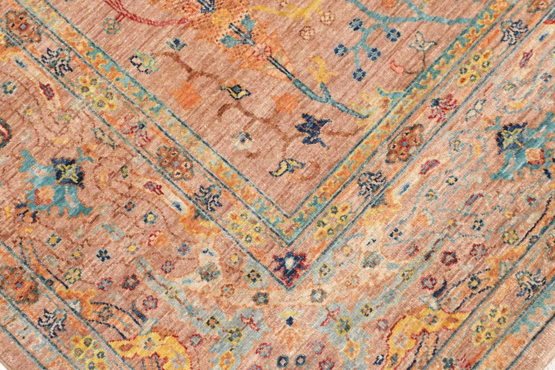 Wool Samarkand Pakistani Rug 203 × 292 cm, hand-knotted - Image 6