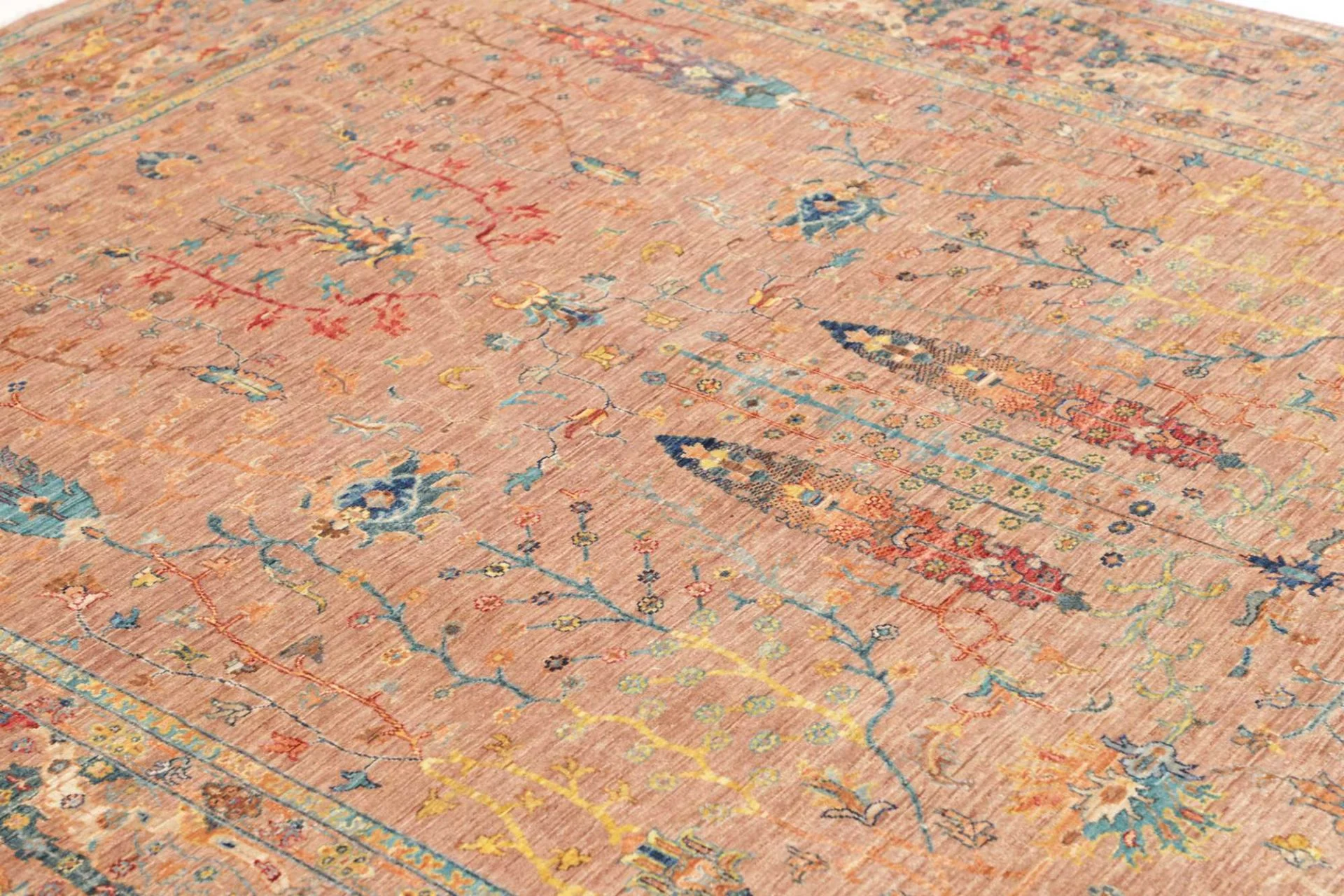 Wool Samarkand Pakistani Rug 203 × 292 cm, hand-knotted - Image 7