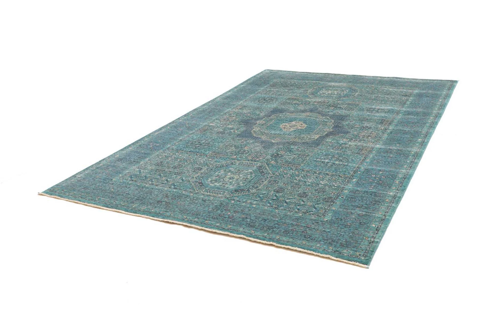 Alternative view of Wool Mamluk Pakistani Rug 205 × 294 cm, hand-knotted