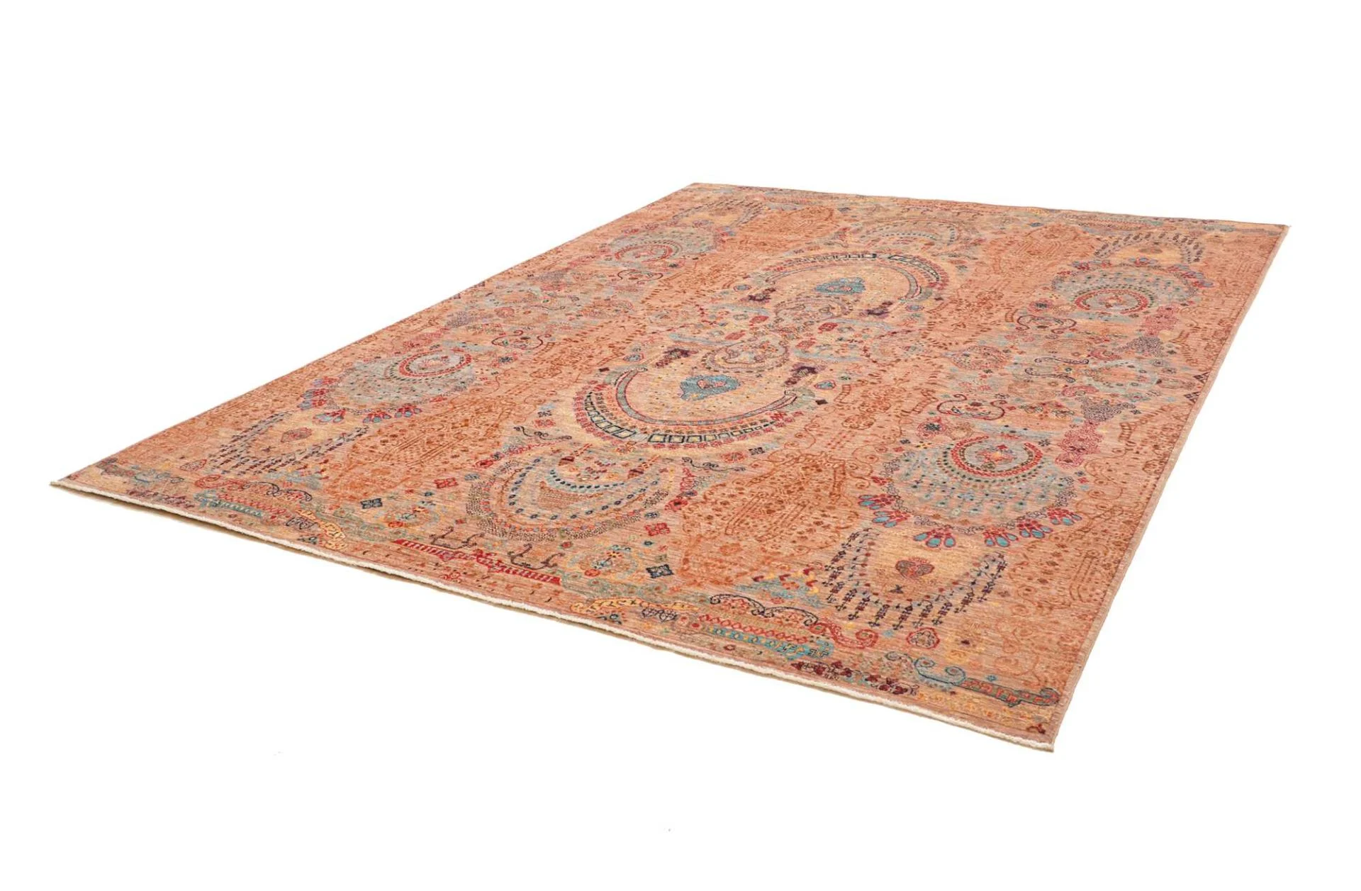 Alternative view of Hand-Knotted Samarkand Pakistani Rug, 249 × 308 cm, Wool