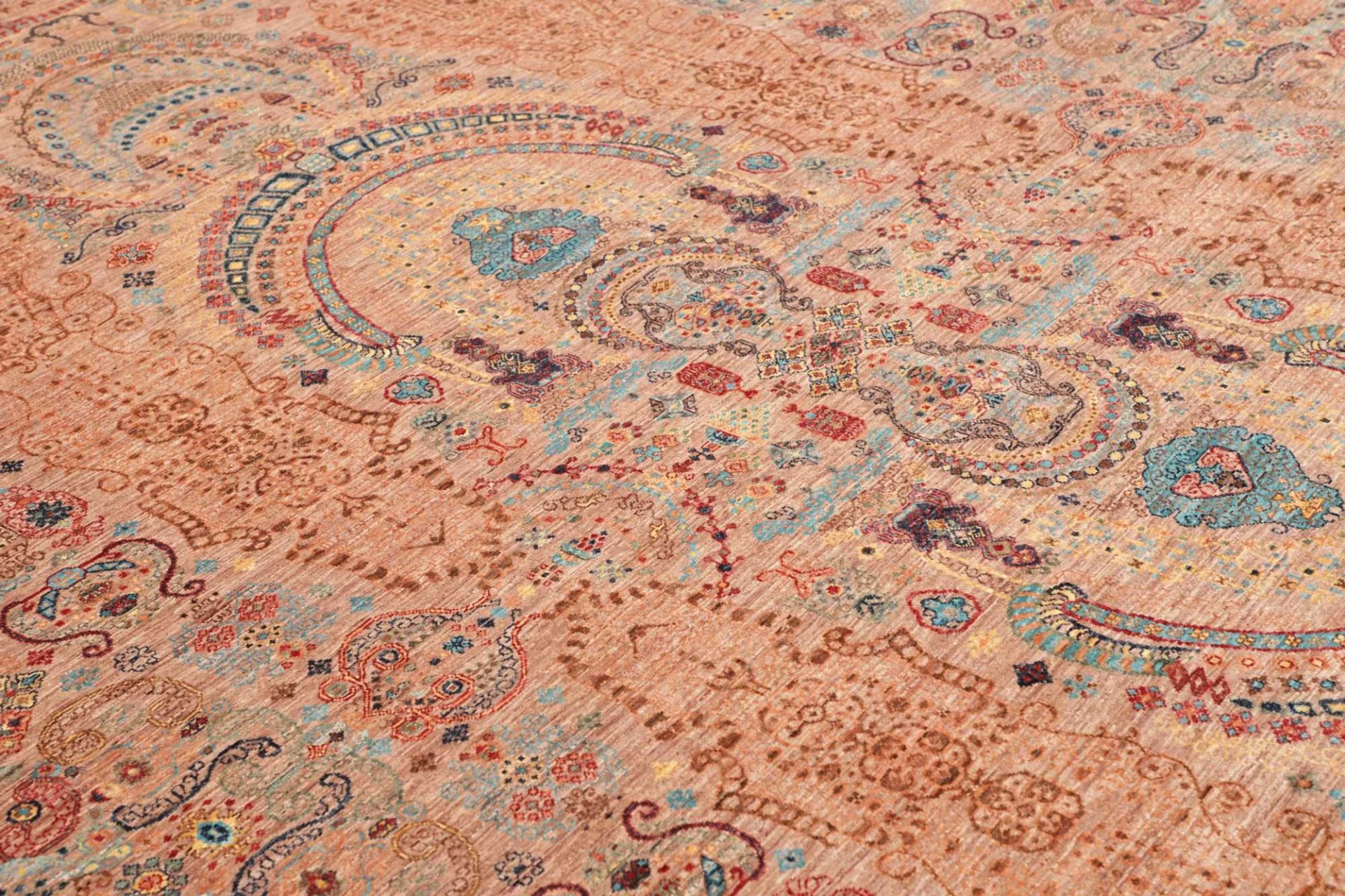 Hand-Knotted Samarkand Pakistani Rug, 249 × 308 cm, Wool - Image 7