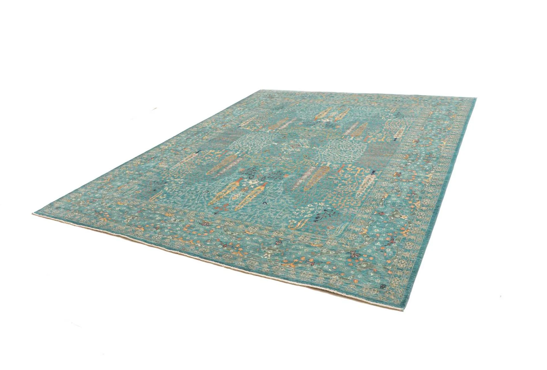 Alternative view of Samarkand Pakistani Rug 248 × 301 cm in Wool, hand-knotted