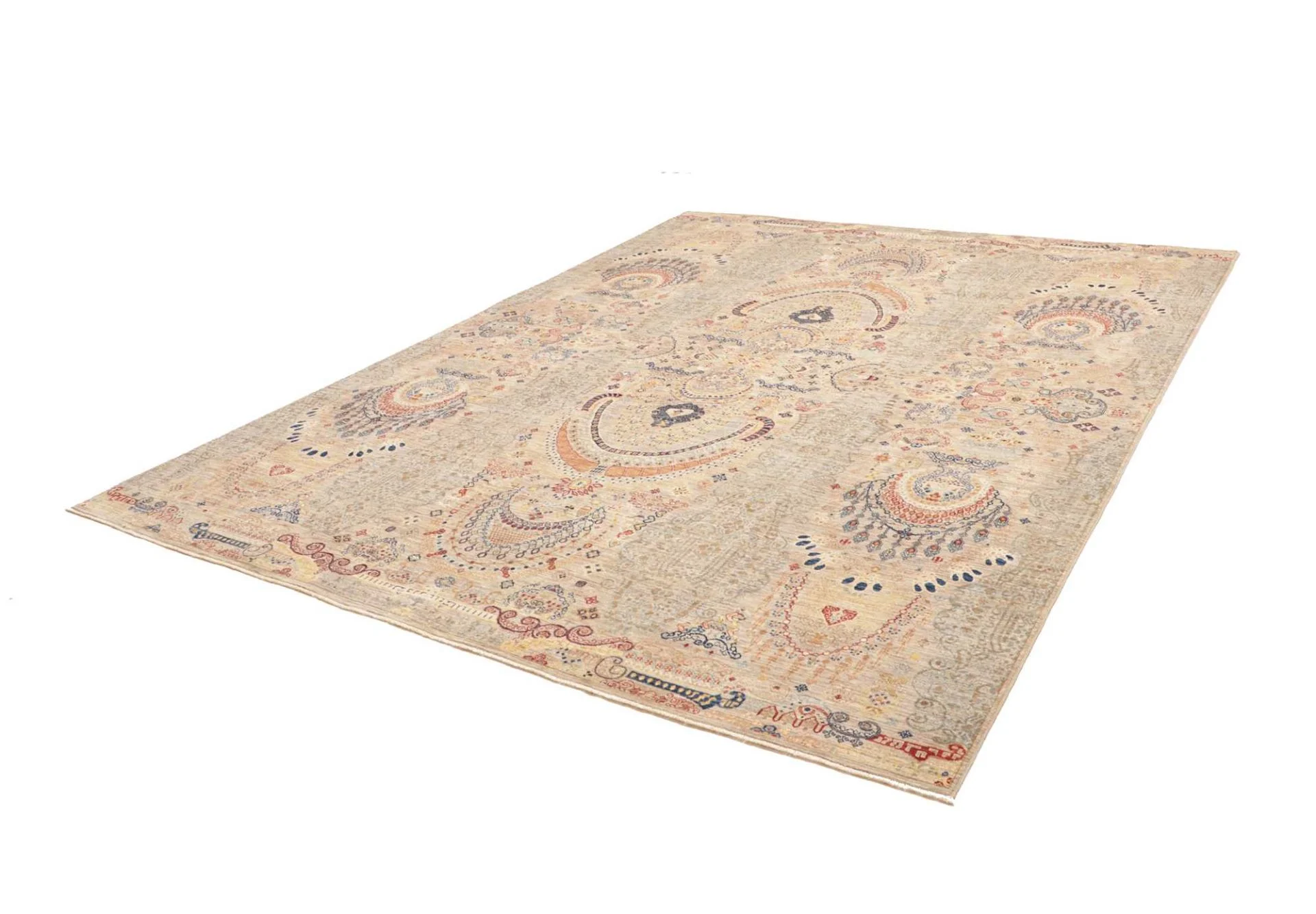 Alternative view of Hand-Knotted Samarkand Pakistani Rug, 243 × 303 cm, Wool