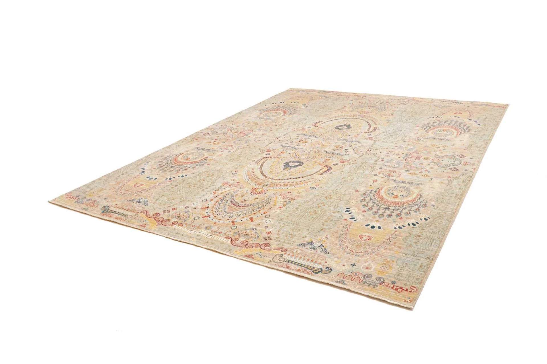 Alternative view of Hand-Knotted Samarkand Pakistani Rug, 248 × 305 cm, Wool