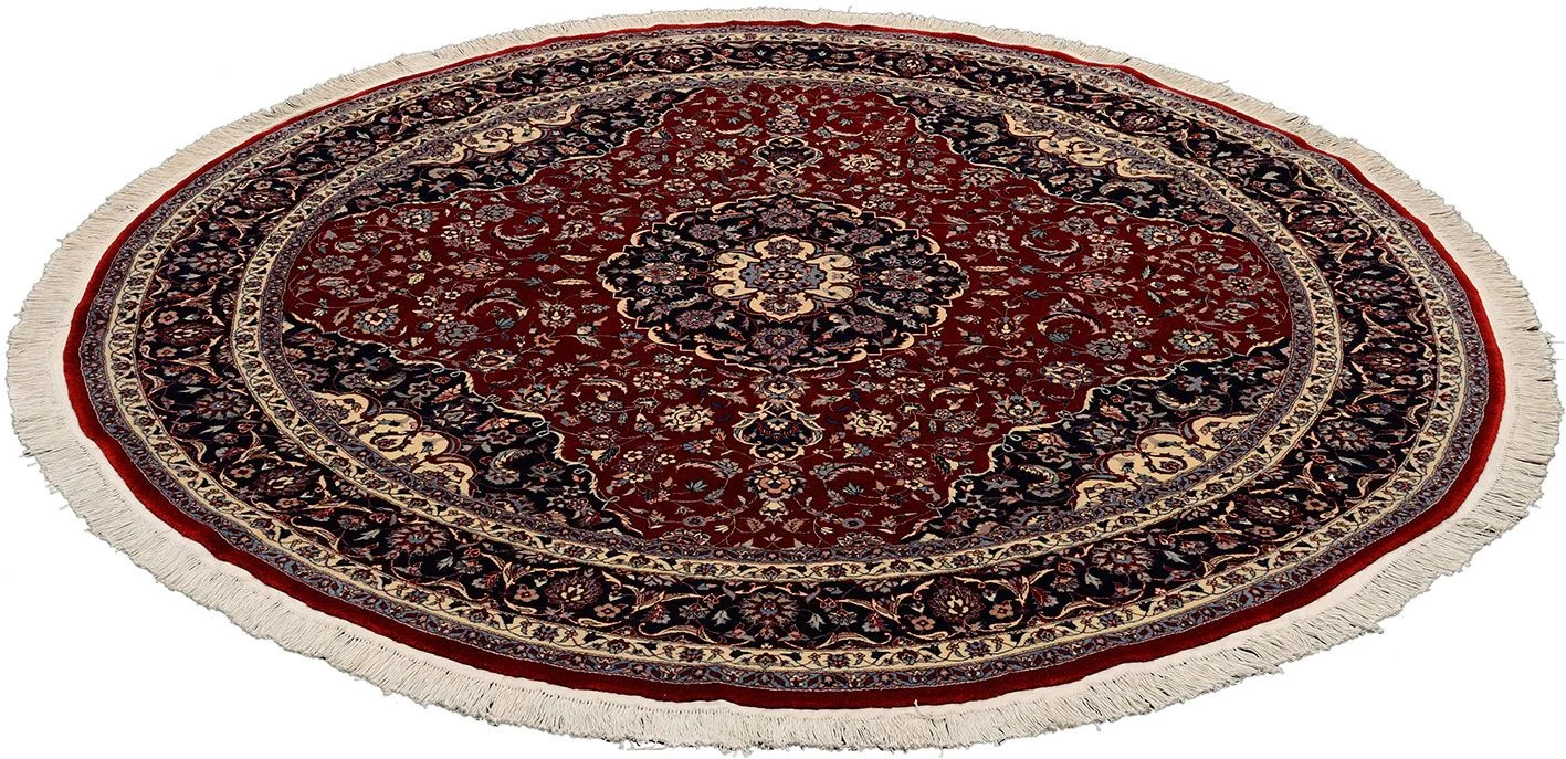 Alternative view of Hand-Knotted Isfahan Chinese Rug, 250 × 250 cm, Wool