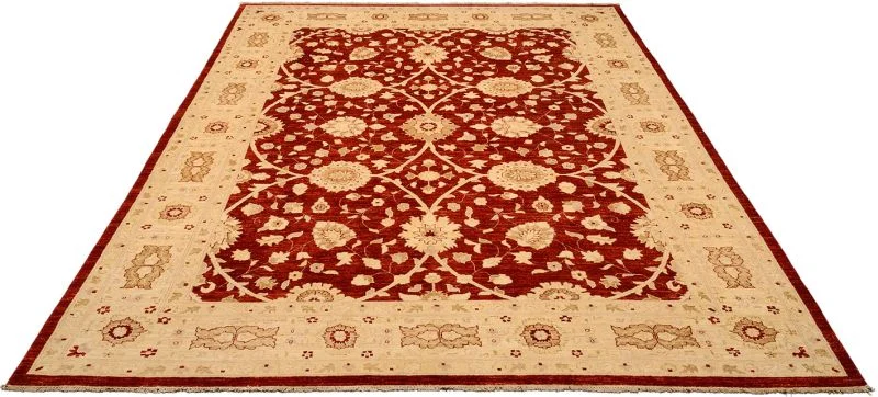 Alternative view of Hand-Knotted Ziegler Pakistani Rug, 265 × 392 cm, Wool
