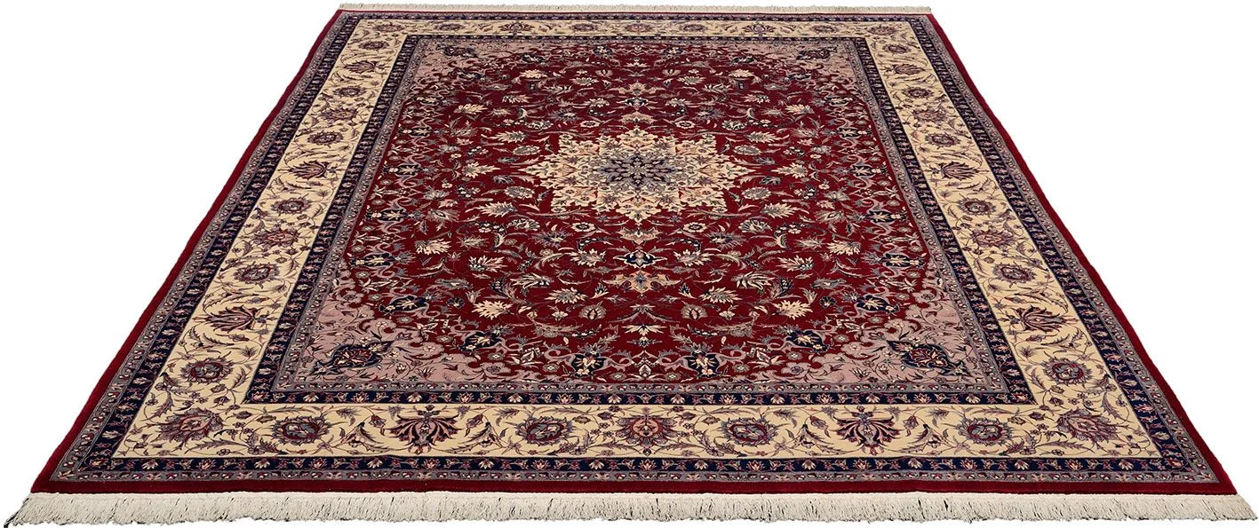 Alternative view of Hand-Knotted Isfahan Chinese Rug, 257 × 364 cm, Wool