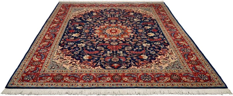 Alternative view of Hand-Knotted Isfahan Chinese Rug, 273 × 365 cm, Wool