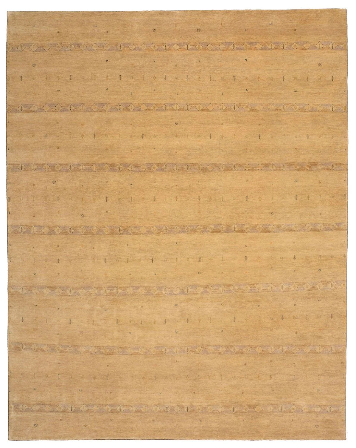 Hand-Knotted Loribaft Indian Rug, 237 × 298 cm, Wool