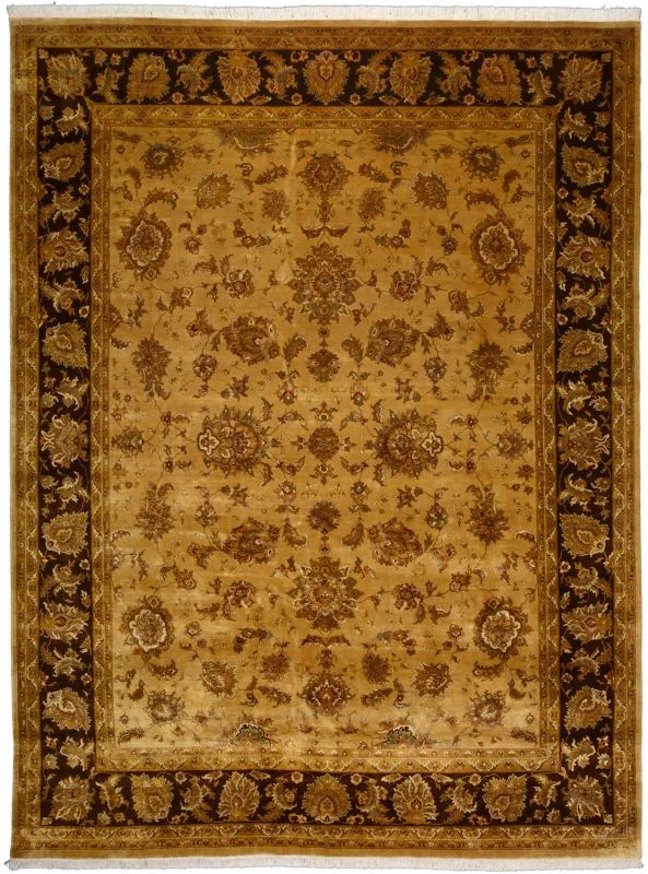 Hand-Knotted Tabriz Indian Rug, 274 × 360 cm, Wool