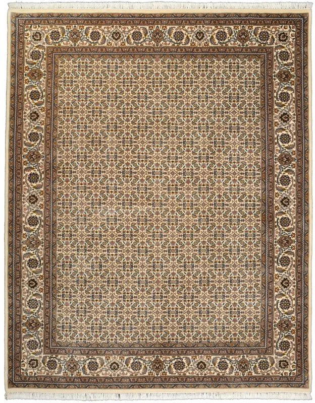 Hand-Knotted Bijar Indian Rug, 202 × 250 cm, Wool