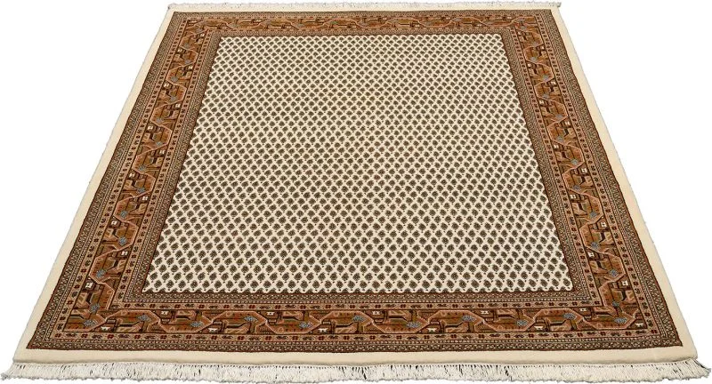 Alternative view of Wool Indian Rug 175 × 237 cm, hand-knotted