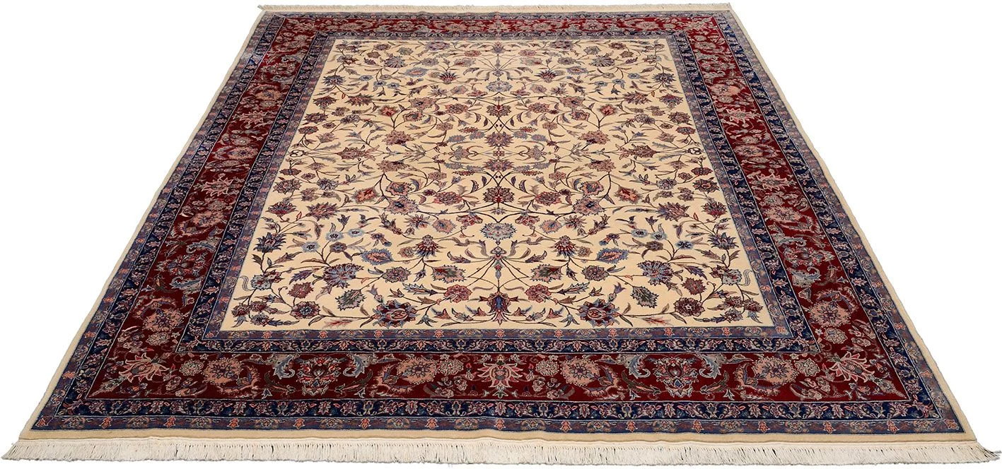 Alternative view of Wool Isfahan Chinese Rug 250 × 300 cm, hand-knotted