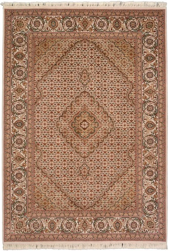 Wool & Silk Tabriz Indian Rug 172 × 244 cm, hand-knotted