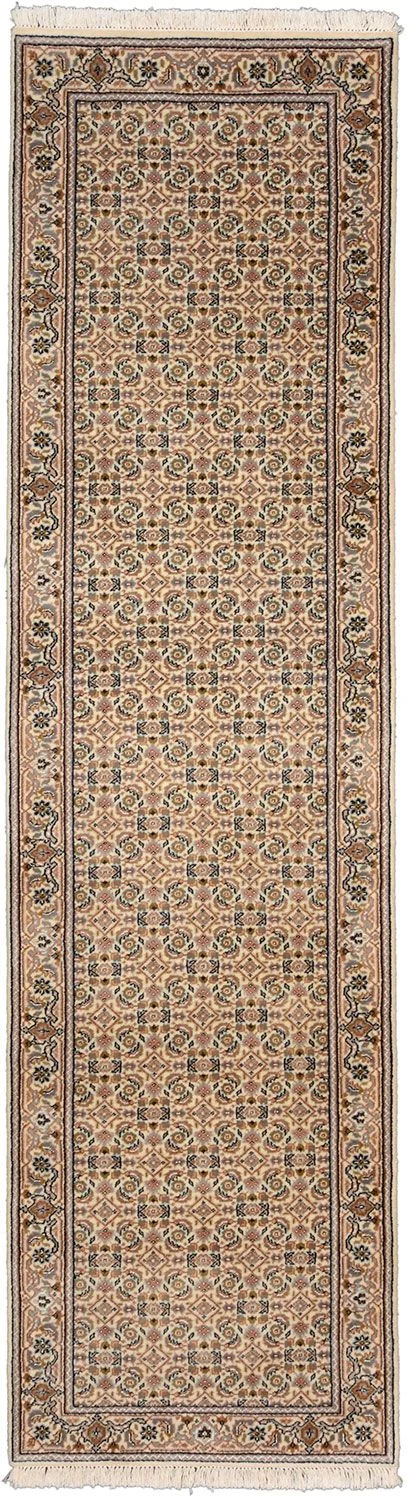 Wool & Silk Tabriz Indian Rug 80 × 293 cm, hand-knotted