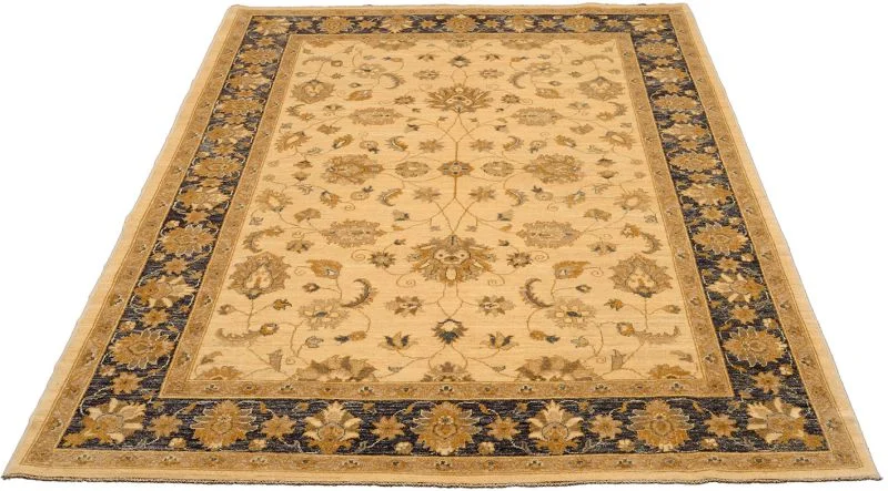 Alternative view of Wool Ziegler Afghan Rug 184 × 273 cm, hand-knotted