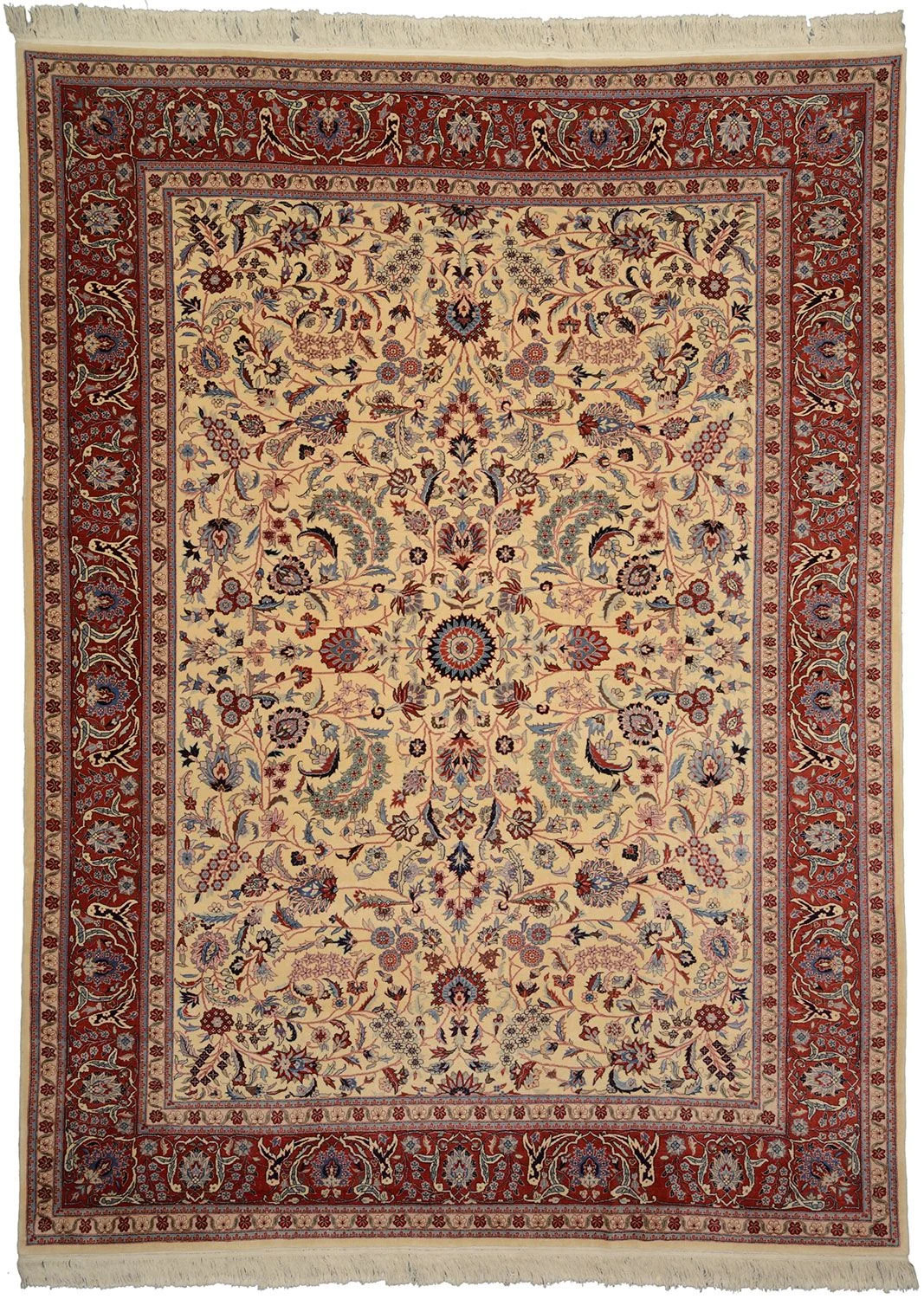 Wool Isfahan Chinese Rug 257 × 348 cm, hand-knotted