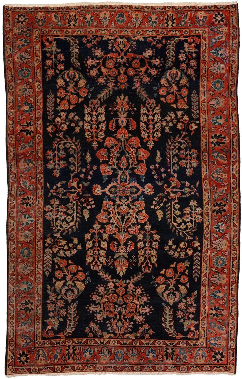 Wool Sarouk Persian Rug 125 × 200 cm, hand-knotted
