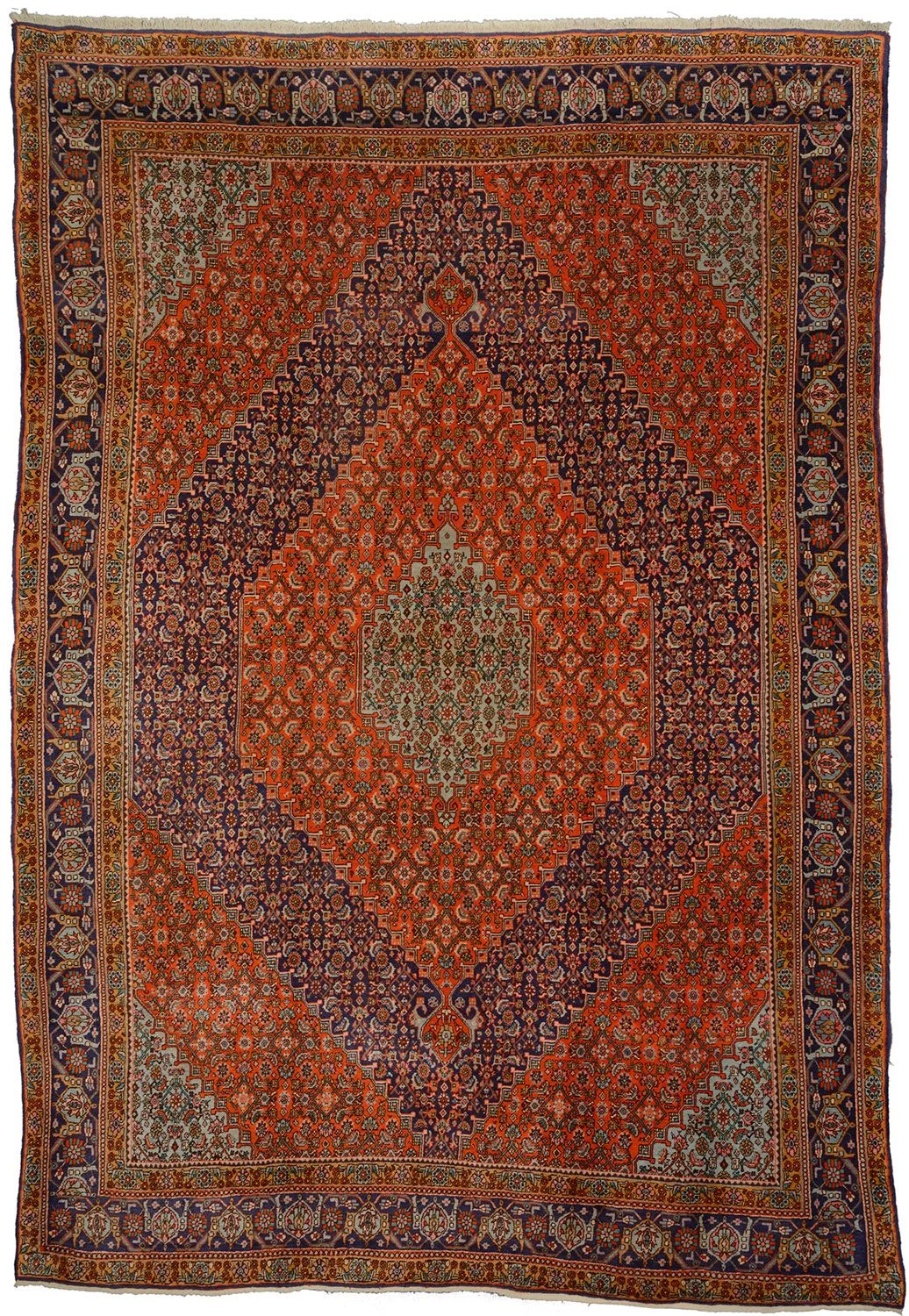Wool Bijar Persian Rug 264 × 380 cm, hand-knotted
