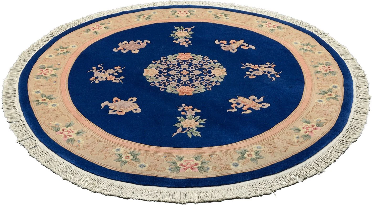 Alternative view of Wool Peking Chinese Rug 200 × 200 cm, hand-knotted
