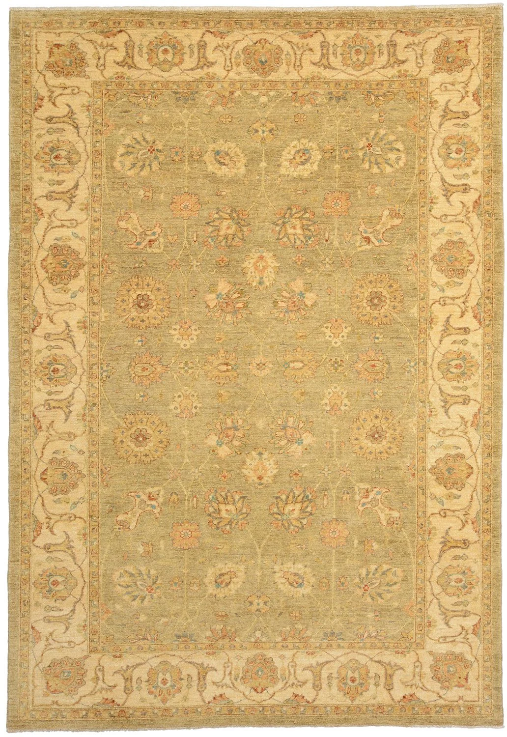 Wool Ziegler Pakistani Rug 185 × 266 cm, hand-knotted