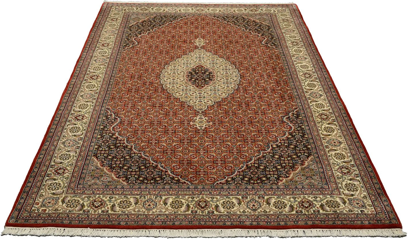 Alternative view of Hand-Knotted Tabriz Indian Rug, 202 × 301 cm, Wool