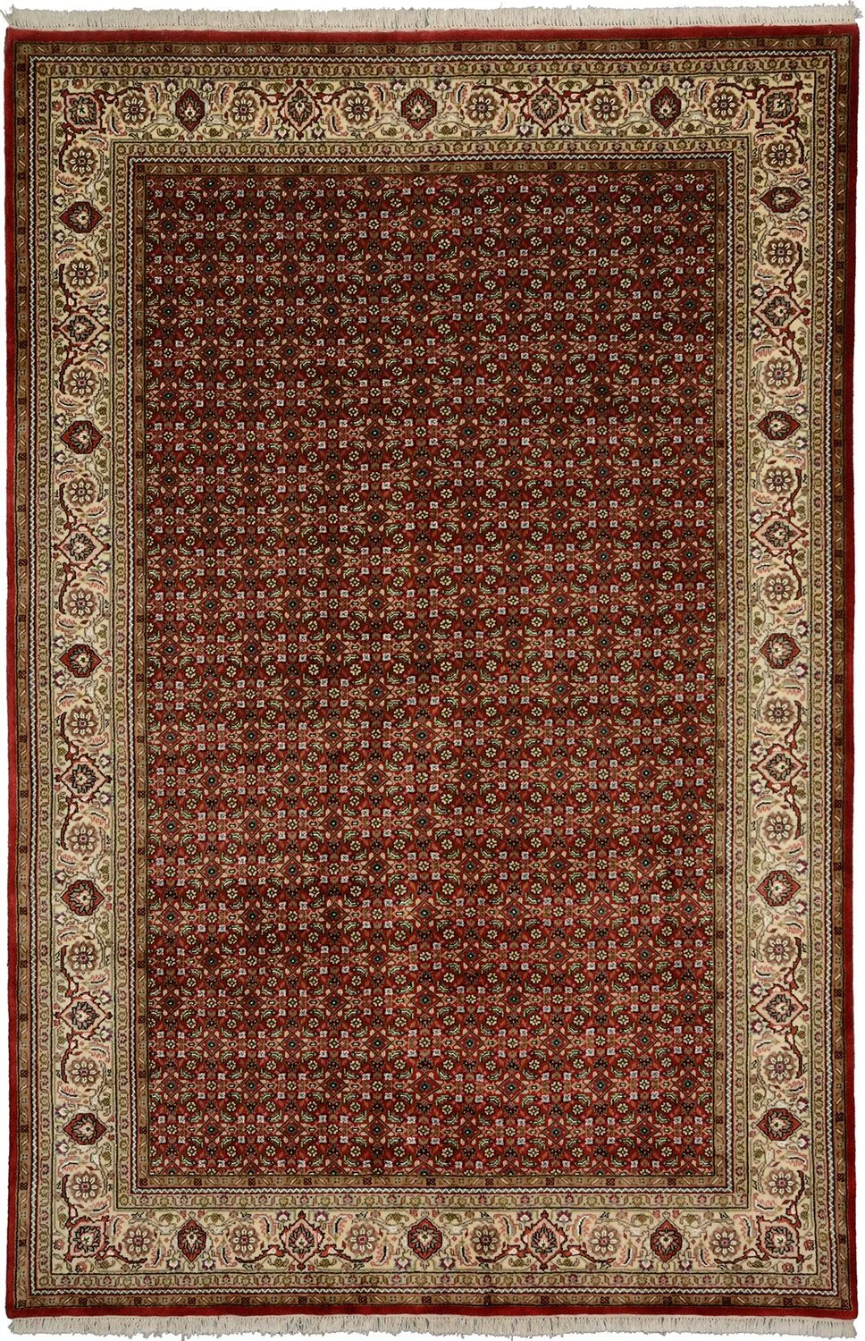 Hand-Knotted Tabriz Indian Rug, 203 × 305 cm, Wool