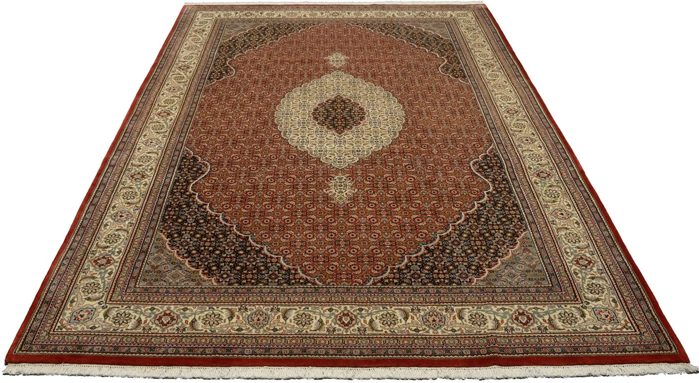 Alternative view of Hand-Knotted Tabriz Indian Rug, 247 × 350 cm, Wool
