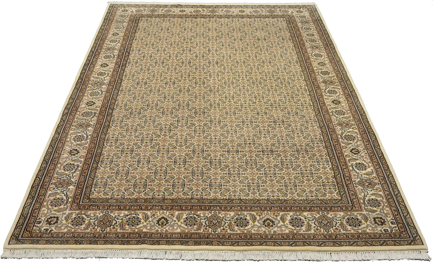 Alternative view of Wool Tabriz Indian Rug 198 × 303 cm, hand-knotted
