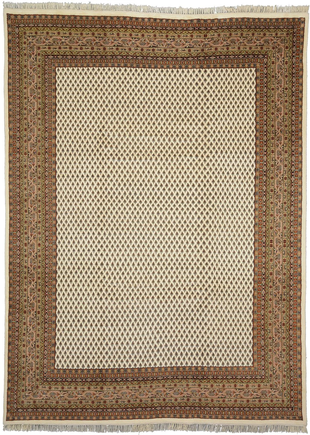 Wool Indian Rug 253 × 344 cm, hand-knotted