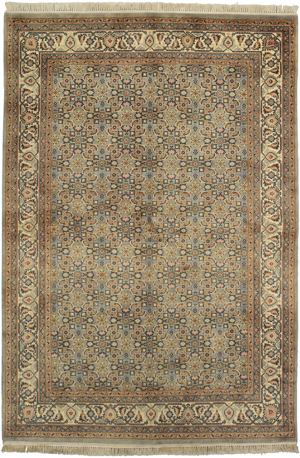 Hand-Knotted Bijar Indian Rug, 170 × 247 cm, Wool