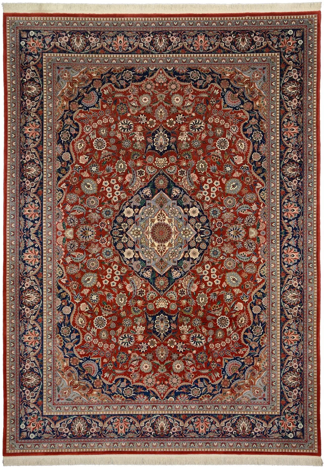 Wool Isfahan Chinese Rug 269 × 372 cm, hand-knotted