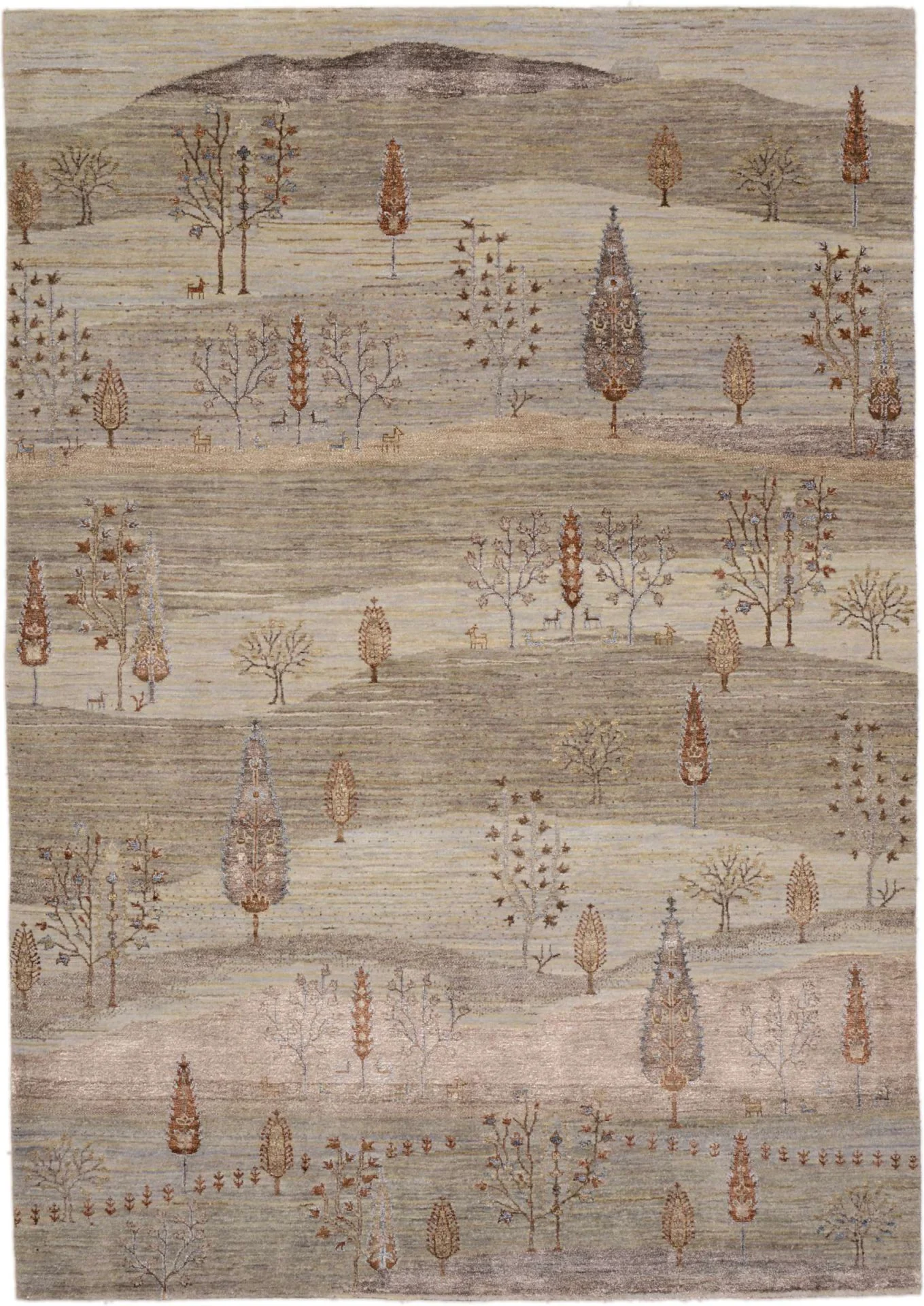 Indian Rug 170 × 240 cm in Wool, hand-knotted